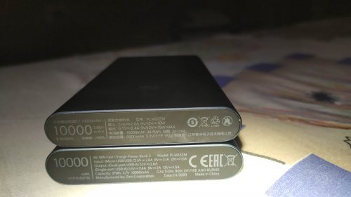 Фото Зовнішній акумулятор (павербанк) Xiaomi Mi Power bank 3 10000mAh Black PLM13ZM від користувача Виталий