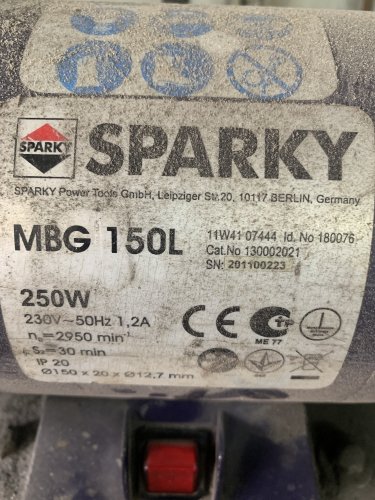 Фото Верстат для заточування SPARKY MBG 150L від користувача kalambur