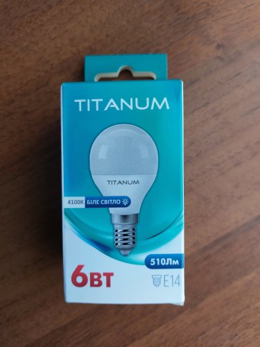 Фото Світлодіодна лампа LED TITANUM LED G45 6W E14 4100K 220V (TLG4506144) від користувача Влад Некрасов