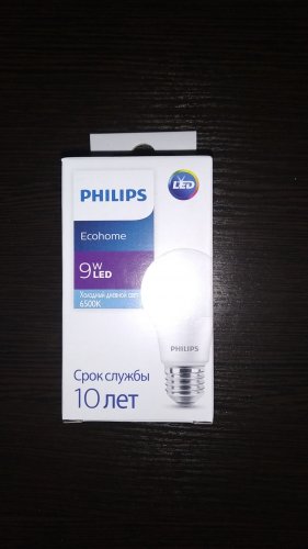 Фото Світлодіодна лампа LED Philips Ecohome LED Bulb 9W 720lm E27 865 RCA (929002299117) від користувача uncle joseph