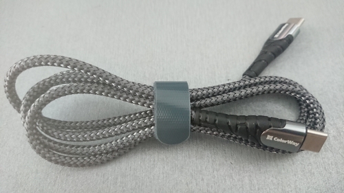 Фото Кабель USB Type-C ColorWay USB-C to USB-C Gray 1m (CW-CBPDCC040-GR) від користувача Romanoff