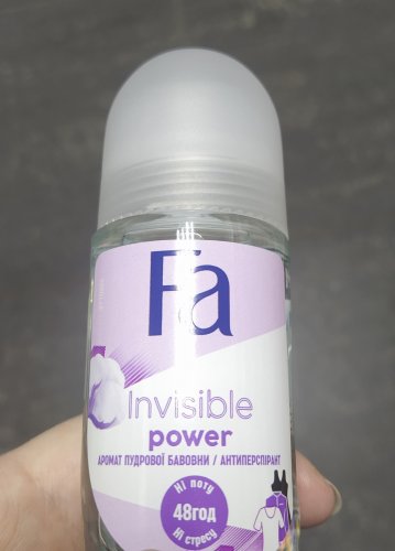 Фото  Fa Invisible Power Deodorant 50 ml Антиперспирант-ролик прозрачная защита (4015000998529) від користувача Isolar