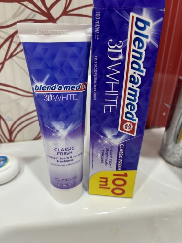 Фото зубна паста Blend-a-Med Зубна паста  3D White Класична свіжість 100 мл (8006540792896) від користувача Orestiv.