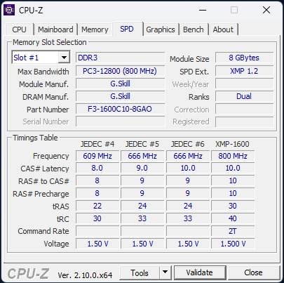 Фото Пам'ять для настільних комп'ютерів G.Skill 16 GB (2x8GB) DDR3 1600 MHz (F3-1600C10D-16GAO) від користувача sa--sh0ck