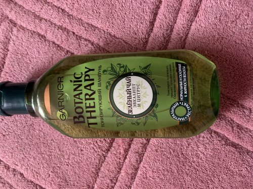 Фото шампунь для волосся Garnier Шампунь  Botanic Therapy Зеленый чай Евкалипт и Цитрус 400 мл (3600541989481) від користувача Kris