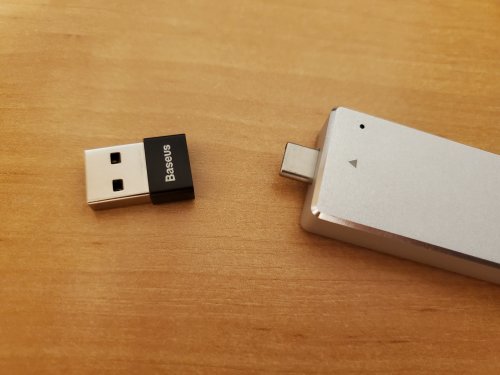 Фото Адаптер USB Type-C Baseus USB to USB-C Exquisite Black (CATJQ-A01) від користувача Ironhide