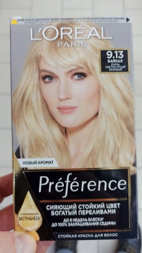 Фото фарба для волосся L'Oreal Paris Краска для волос  Preference №9.13 Байкал (3600520248844) від користувача Turbo-Yurik