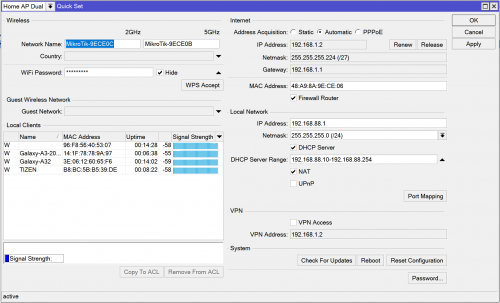 Фото Бездротовий маршрутизатор (роутер) Mikrotik hAP ax2 (C52iG-5HaxD2HaxD-TC) від користувача galiw