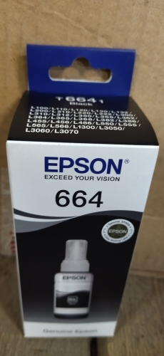 Фото Водорозчинні чорнила для принтера Epson C13T66414A Black для Epson L312, L350, L355, L362, L366, L456, L550, L555, L1300 від користувача Катруся