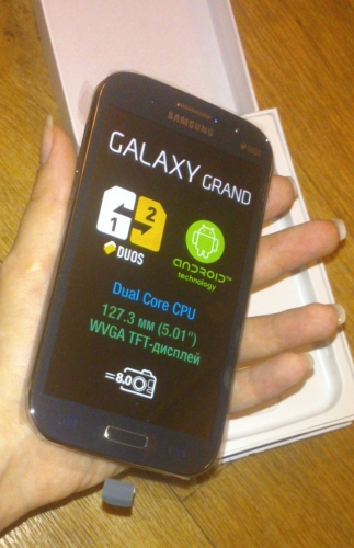 Фото Смартфон Samsung I9082 Galaxy Grand (Marble Blue) від користувача 