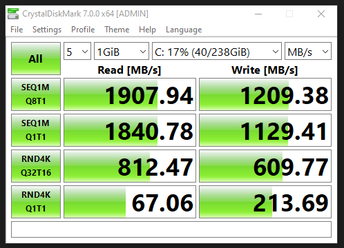 Фото SSD накопичувач Apacer AS2280P4 256 GB (AP256GAS2280P4-1) від користувача Eugene Epstein