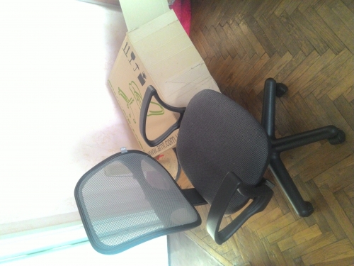 Фото Офісне крісло для персоналу Art Metal Furniture Чат/АМФ-4 А-1/Сетка серая (025660) від користувача 