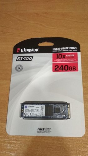 Фото SSD накопичувач Kingston A400 M.2 240 GB (SA400M8/240G) від користувача blackB