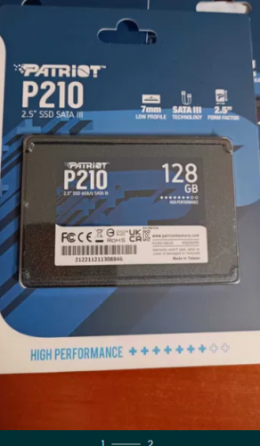 Фото SSD накопичувач PATRIOT P210 128 GB (P210S128G25) від користувача igorlubinech1