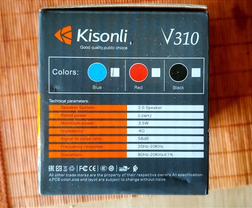 Фото Портативна колонка Kisonli V310 Blue від користувача Kardi NalDi