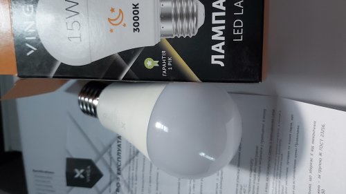 Фото Світлодіодна лампа LED Vinga LED VL-A60E27-153L від користувача Galinkkka