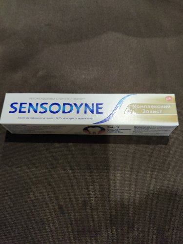 Фото  Sensodyne . Паста зубная Комплексная защита 75мл (4602233004983) від користувача Сергій Захарович