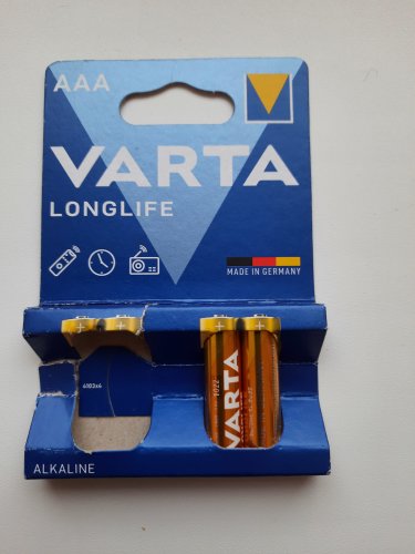 Фото Батарейка Varta AAA bat Alkaline 4шт LONGLIFE EXTRA (04103101414) від користувача Tukanoff