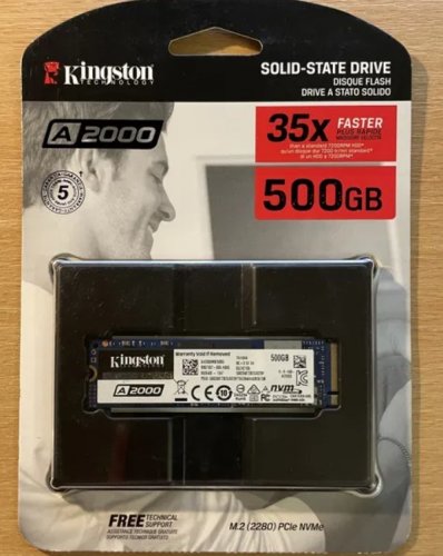 Фото SSD накопичувач Kingston A2000 500 GB (SA2000M8/500G) від користувача kamatoznick