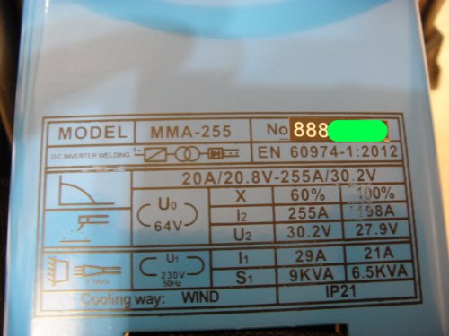 Фото Зварювальний інвертор Tesla Weld MMA 255 IGBT + case від користувача yxxx