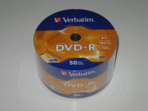 Фото Диск Verbatim DVD-R Matt Silver 50 Pack Wrap Spindle (43788) від користувача Mexanik
