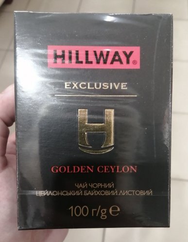 Фото чорний чай Hillway Чай чорний Ексклюзив Голден Цейлон (8886300990560) 25 шт. від користувача Gouster