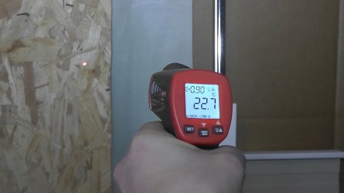 Измерение температуры OSB-полотна