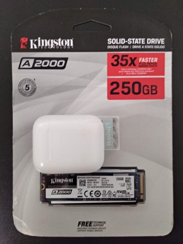 Фото SSD накопичувач Kingston A2000 250 GB (SA2000M8/250G) від користувача Денис