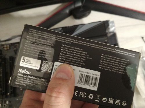 Фото SSD накопичувач Netac NV5000 500 GB (NT01NV5000-500-E4X) від користувача 888vital888