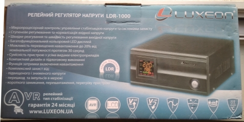 Фото Стабілізатор напруги Luxeon LDR-1000 від користувача Valentin Ch.