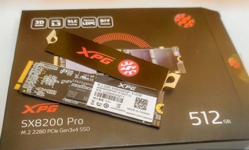 Фото SSD накопичувач ADATA XPG SX8200 Pro 512 GB (ASX8200PNP-512GT-C) від користувача 