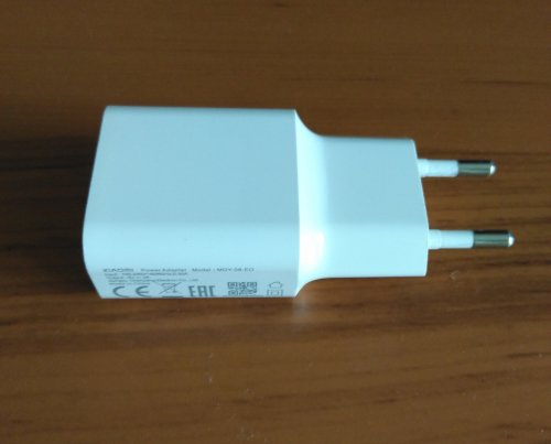 Фото Мережевий зарядний пристрій Xiaomi Mi Adaptor EU White (MDY-09-EW) від користувача 