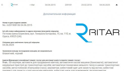 Компанія Ritar зареєстрована в Україні 