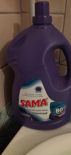 Фото Рідкий засіб для прання SAMA Гель Universal 4 кг (4820020265526) від користувача Катруся