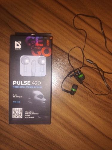 Фото Навушники з мікрофоном Defender Pulse 420 Black/Green (63422) від користувача mandragor971