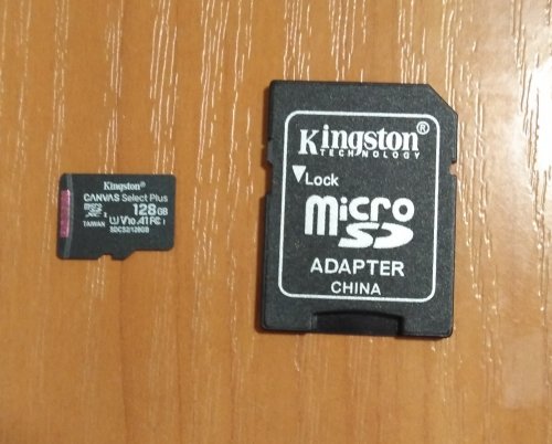 Фото Карта пам'яті Kingston 128 GB microSDXC Class 10 UHS-I Canvas Select Plus + SD Adapter SDCS2/128GB від користувача 