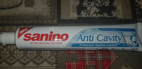 Фото  Sanino Зубная паста  Защита от кариеса, 100 мл (8690506471736) від користувача Iryna