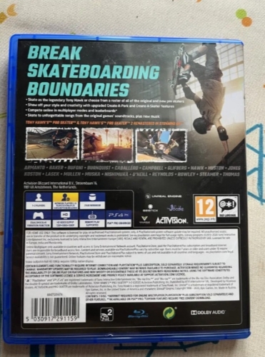 Фото Гра для PS4  Tony Hawk's Pro Skater 1+2 PS4 (88473EN) від користувача Славик Нестеренко