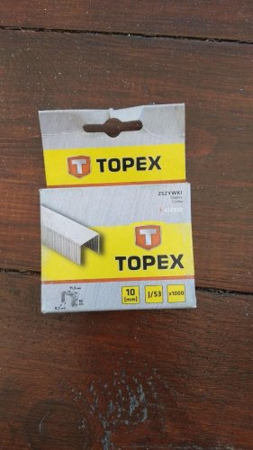 Фото скоби для степлера будівельного TOPEX 41E310 від користувача XOI