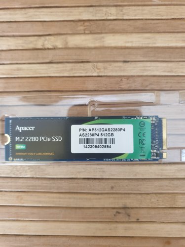 Фото SSD накопичувач Apacer AS2280P4 512 GB (AP512GAS2280P4-1) від користувача DO3ATOP