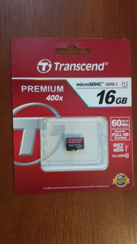 Фото Карта пам'яті Transcend 16 GB microSDHC UHS-I Premium TS16GUSDCU1 від користувача lordep