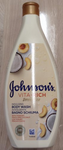 Фото  Johnson's Расслабляющий гель для душа  Vita-Rich Смузи с йогуртом, кокосом и экстрактом персика 750 мл (357466 від користувача Serhii