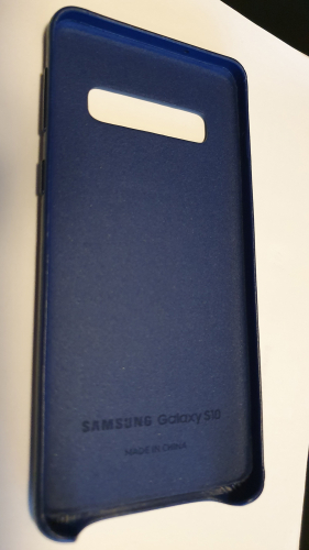 Фото Чохол для смартфона Samsung G973 Galaxy S10 Leather Cover Black (EF-VG973LBEG) від користувача 