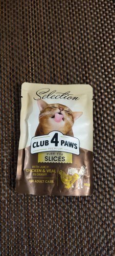 Фото вологий корм Клуб 4 лапи Premium Selection Slices Rabbit Turkey in Gravy 80 г (4820215368001) від користувача BOSS