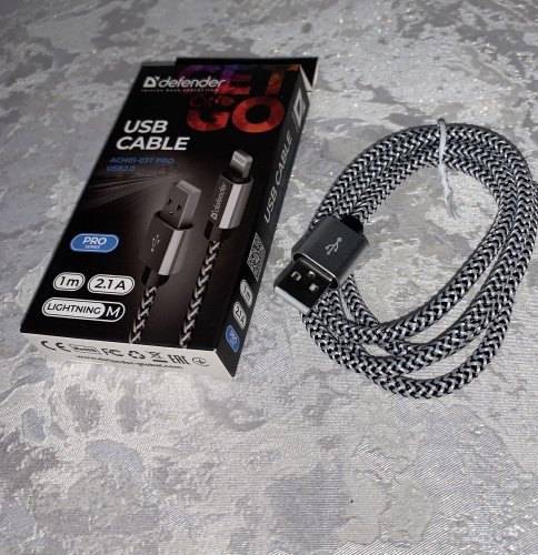 Фото Кабель Micro USB Defender USB08-03T 1m White (87803) від користувача Sveta65