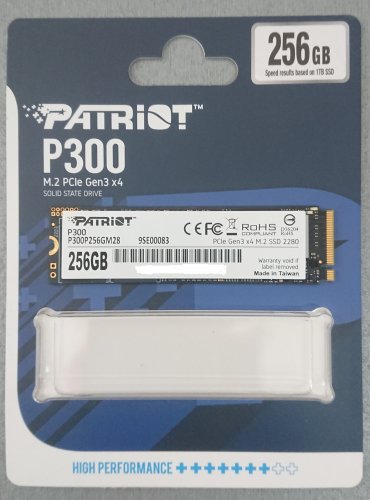 Фото SSD накопичувач PATRIOT P300 256 GB (P300P256GM28) від користувача Romanoff