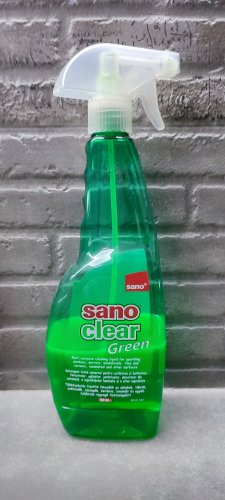 Фото Рідкий засіб для прибирання Sano Чистящее средство для стекла Clear Green Trigger Glass Cleaner 1 л (7290102990603) від користувача BOSS