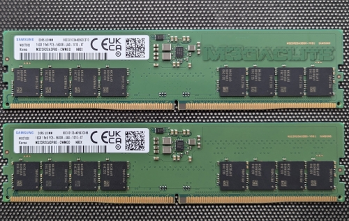 Фото Пам'ять для настільних комп'ютерів Samsung 16 GB DDR5 5600 MHz (M323R2GA3PB0-CWM) від користувача Руслан