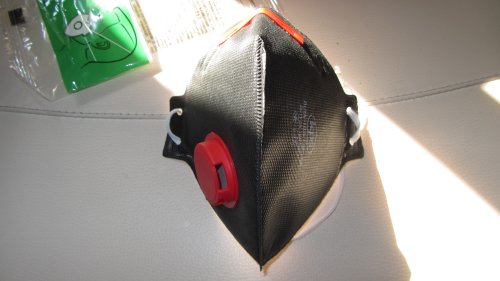 Фото Респіратор Рута респиратор FFP3 NR с клапаном черная - медицинская защитная фильтрующая полумаска ФФП3 (456ф) від користувача yxxx