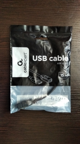 Фото Кабель USB Type-A Cablexpert USB 2.0 AM/AF 0.15m (CCP-USB2-AMAF-0.15M) від користувача uncle joseph